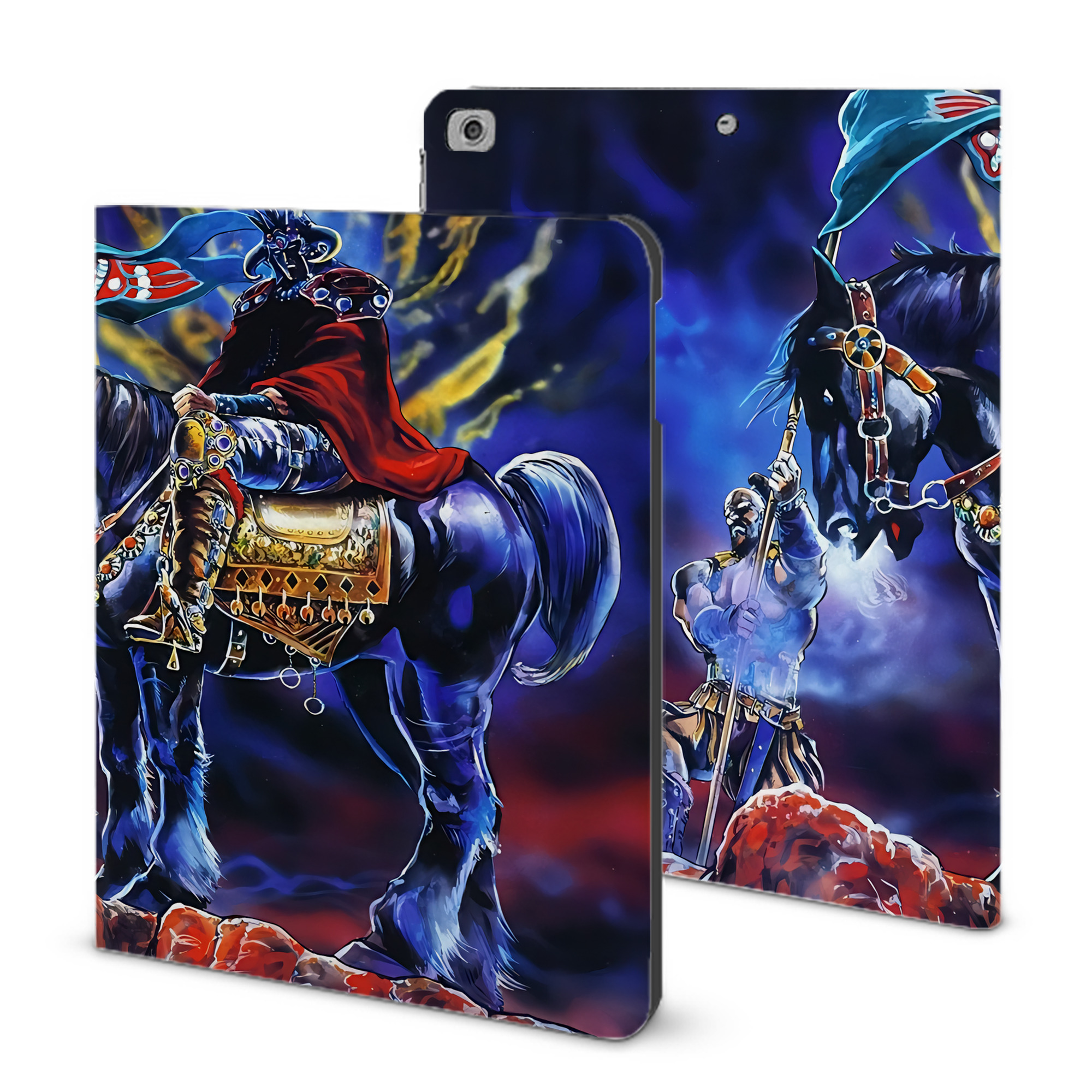 （画像用） 北斗の拳 Fist of the North Star IPad ケース ブック型 PUレザー TPU 耐衝撃 軽量 薄型 ペン収納なし 全面保護 IPad 各モデル対応